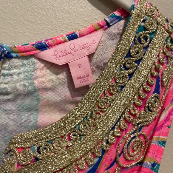 Lilly Pulitzer racerback pineapple shift dress 6 - Picture 9 of 9